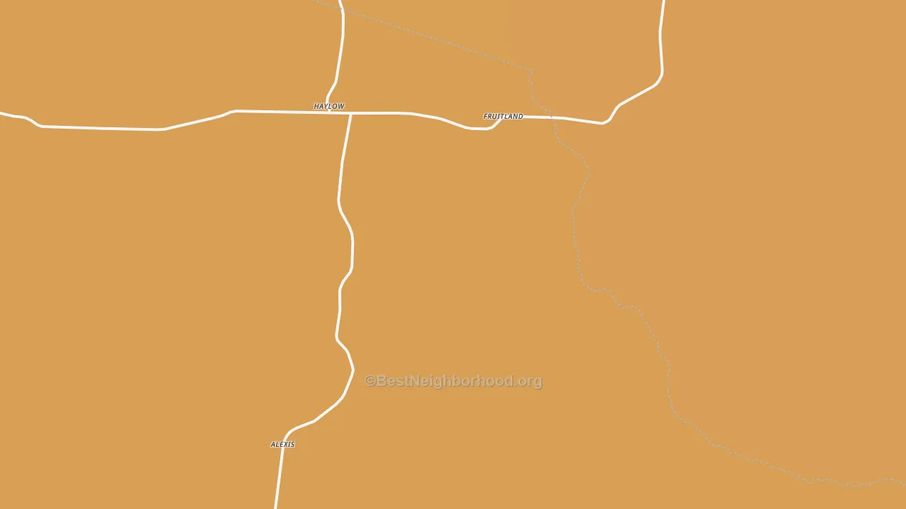 Map of the best neighborhoods in the Haylow area, with better matches in green and worse matches in red