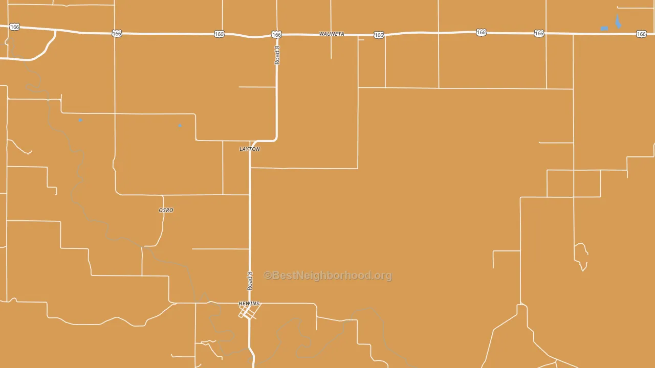 Map of the best neighborhoods in the Hewins area, with better matches in green and worse matches in red