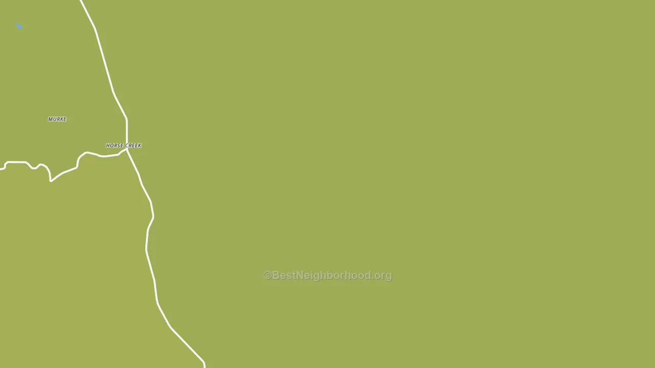 Map of the best neighborhoods in the Horse Creek area, with better matches in green and worse matches in red