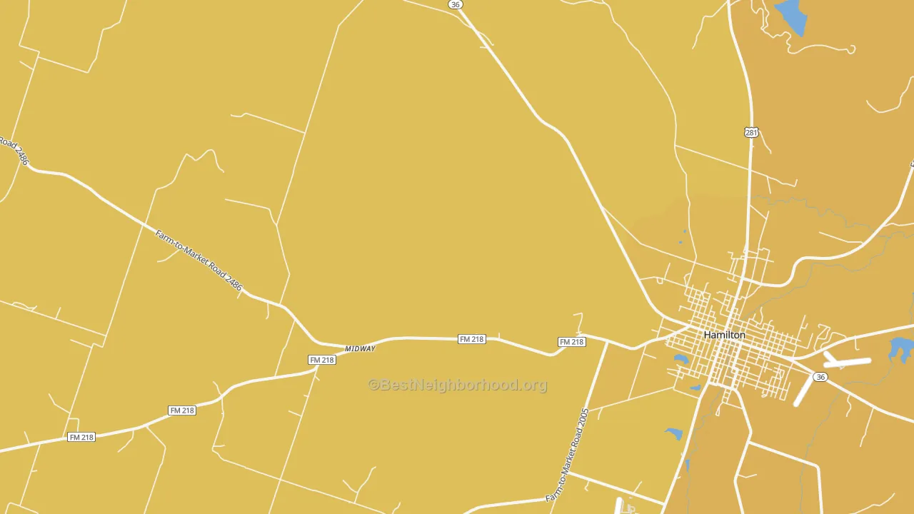 Map of the best neighborhoods in the Indian Gap area, with better matches in green and worse matches in red