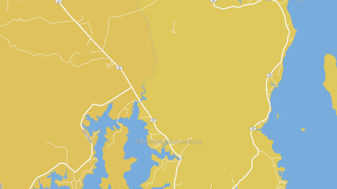 Map of the best neighborhoods in the Indian River area, with better matches in green and worse matches in red