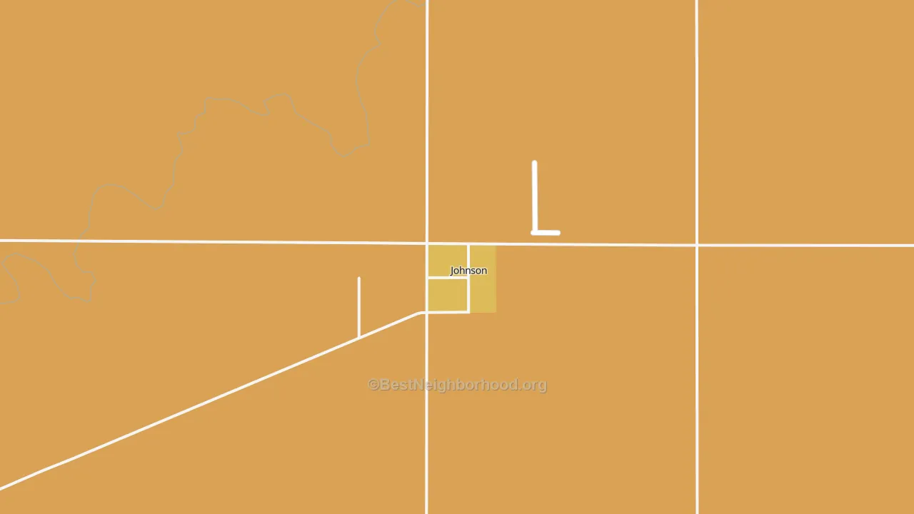 Map of the best neighborhoods in the Johnson City area, with better matches in green and worse matches in red