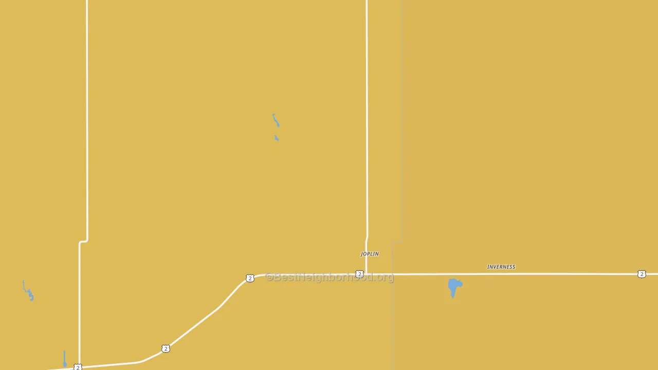 Map of the best neighborhoods in the Joplin area, with better matches in green and worse matches in red