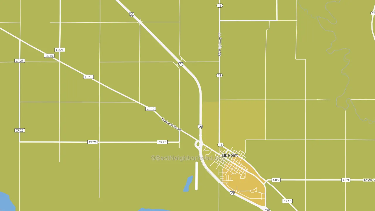 Map of the best neighborhoods in the Junction City area, with better matches in green and worse matches in red