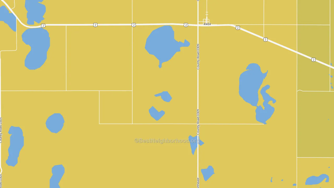 Map of the best neighborhoods in the Knox area, with better matches in green and worse matches in red