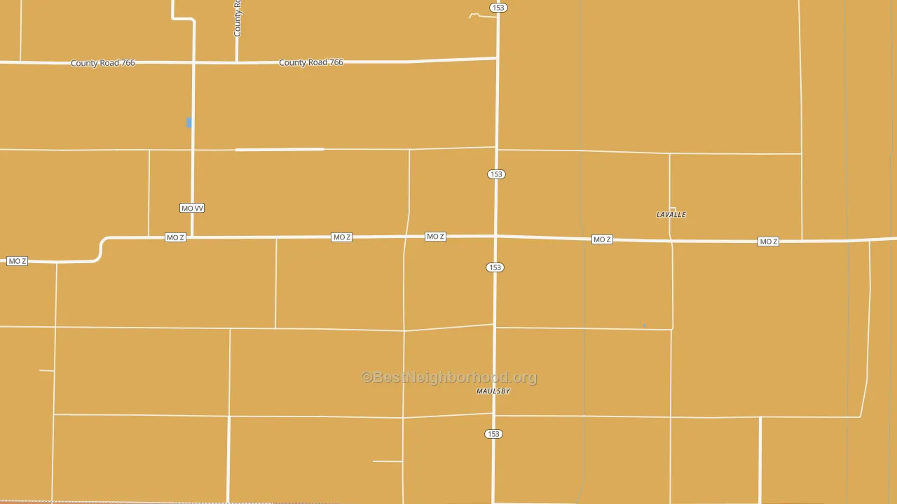 Map of the best neighborhoods in the La Valle area, with better matches in green and worse matches in red