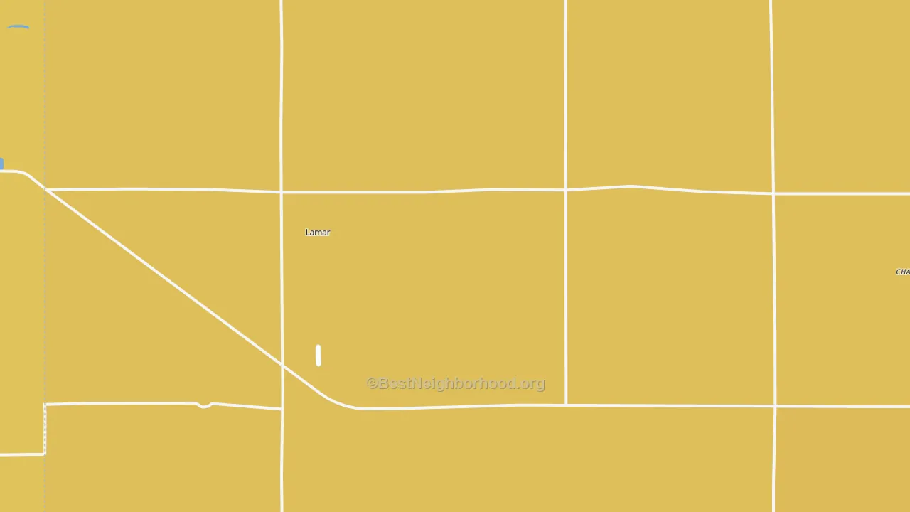 Map of the best neighborhoods in the Lamar area, with better matches in green and worse matches in red