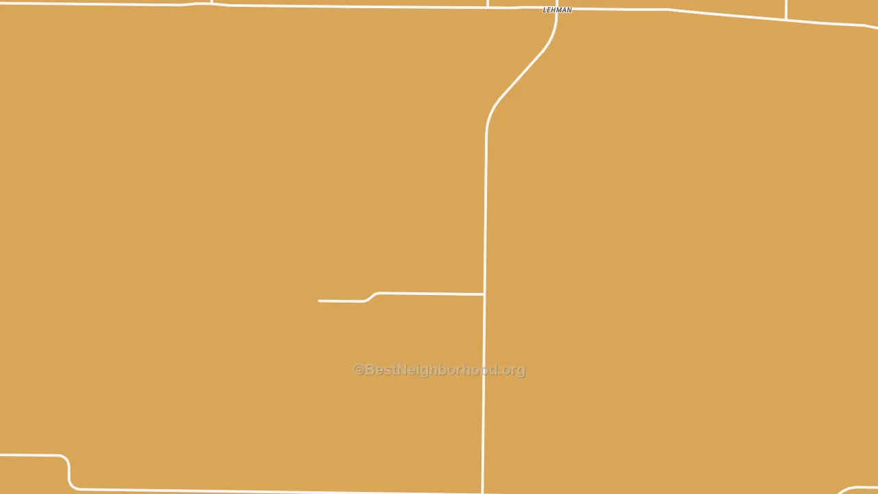 Map of the best neighborhoods in the Lehman area, with better matches in green and worse matches in red