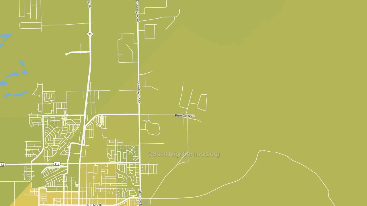Map of the best neighborhoods in the Lincoln area, with better matches in green and worse matches in red