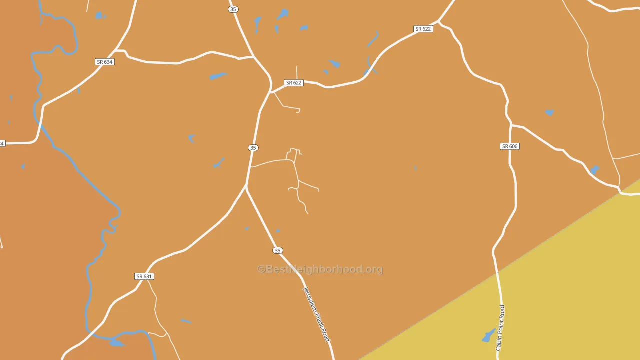 Map of the best neighborhoods in the Littleton area, with better matches in green and worse matches in red