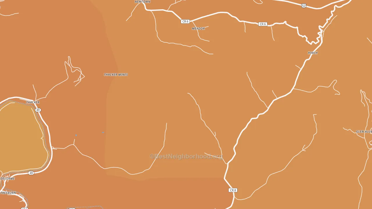Map of the best neighborhoods in the Lobata area, with better matches in green and worse matches in red