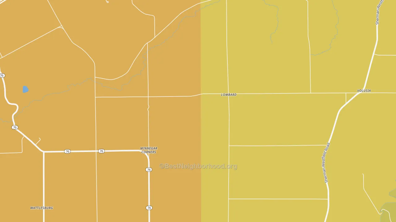 Map of the best neighborhoods in the Lombard area, with better matches in green and worse matches in red