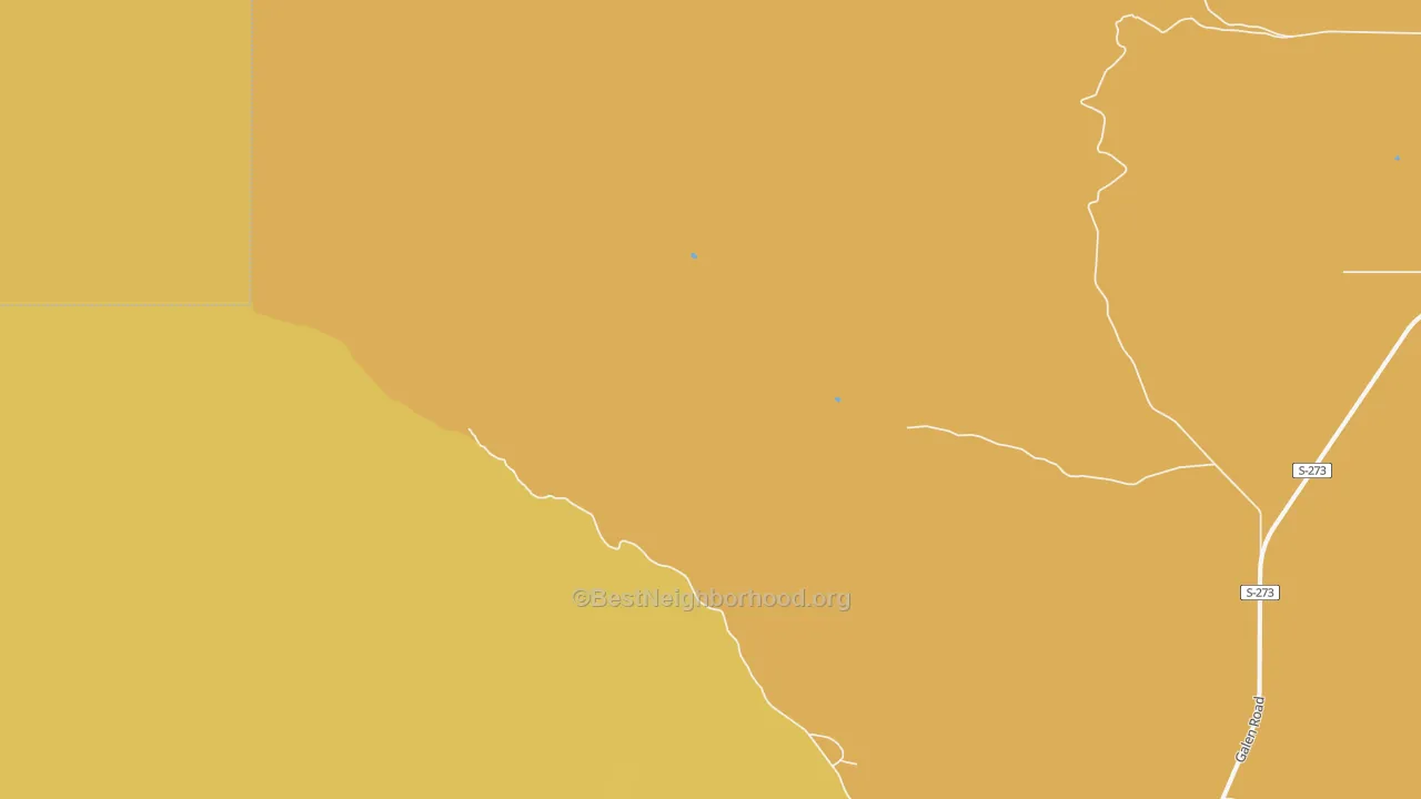 Map of the best neighborhoods in the Lost Creek area, with better matches in green and worse matches in red