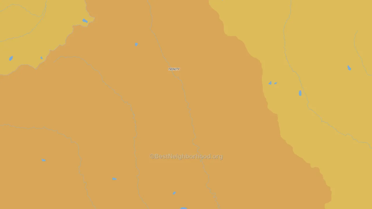 Map of the best neighborhoods in the Lucerne area, with better matches in green and worse matches in red