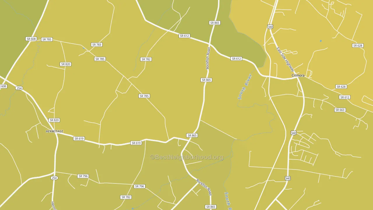 Map of the best neighborhoods in the Madrid area, with better matches in green and worse matches in red