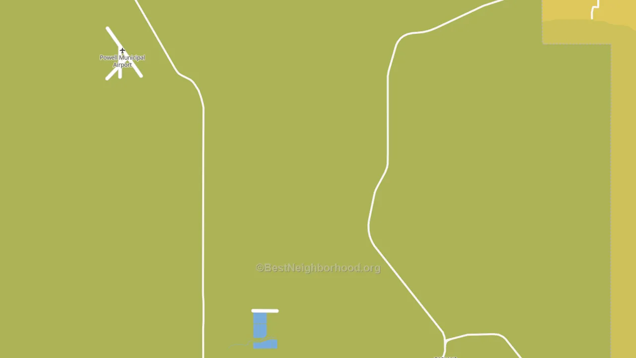 Map of the best neighborhoods in the Mantua area, with better matches in green and worse matches in red