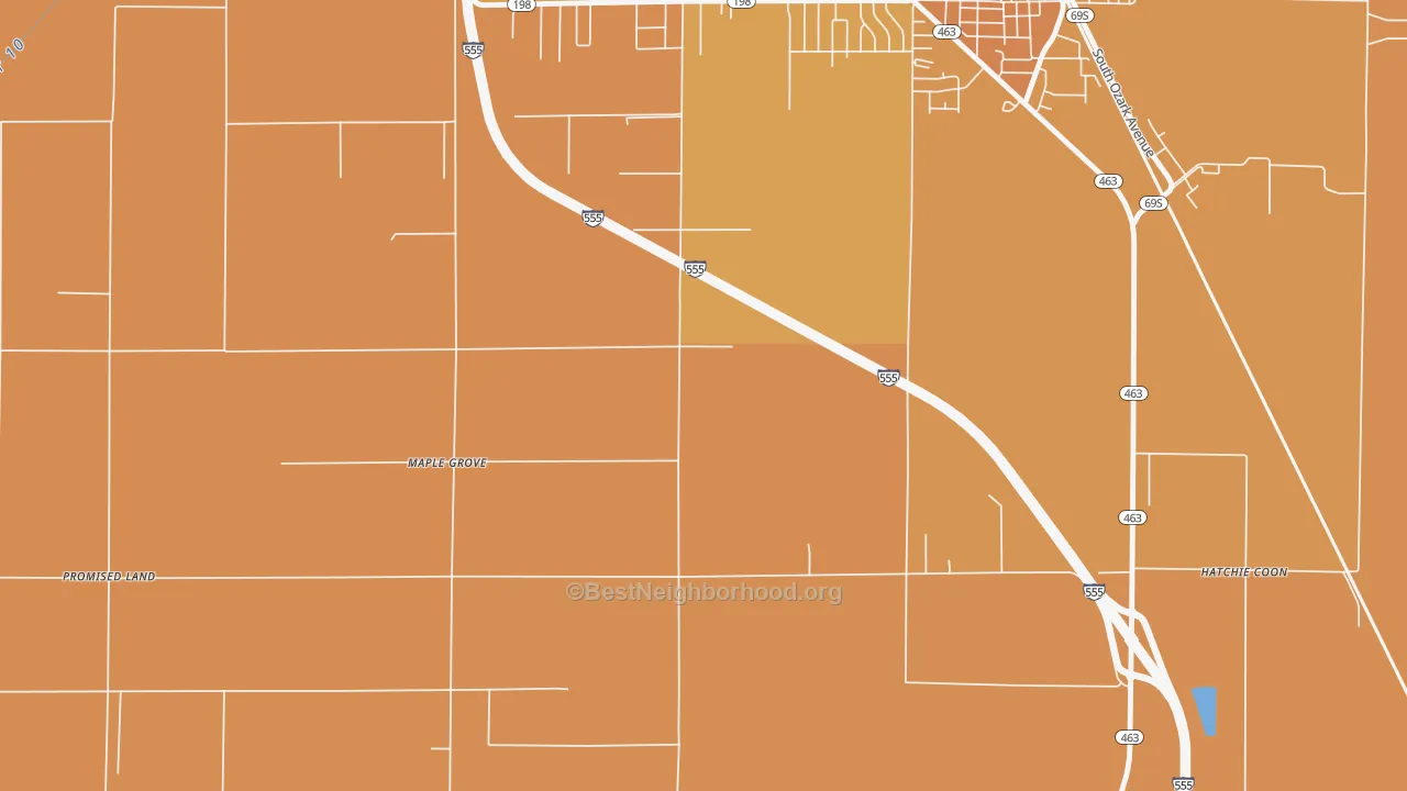 Map of the best neighborhoods in the Maple Grove area, with better matches in green and worse matches in red