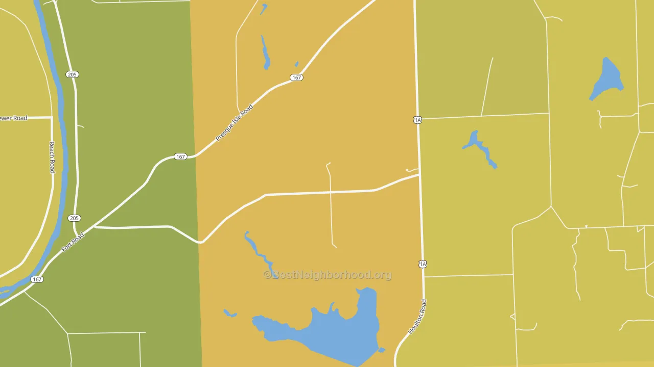 Map of the best neighborhoods in the Maple Grove area, with better matches in green and worse matches in red