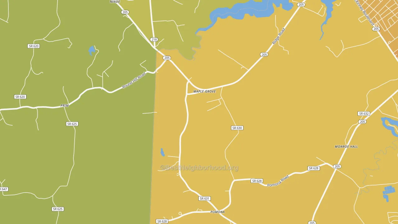 Map of the best neighborhoods in the Maple Grove area, with better matches in green and worse matches in red