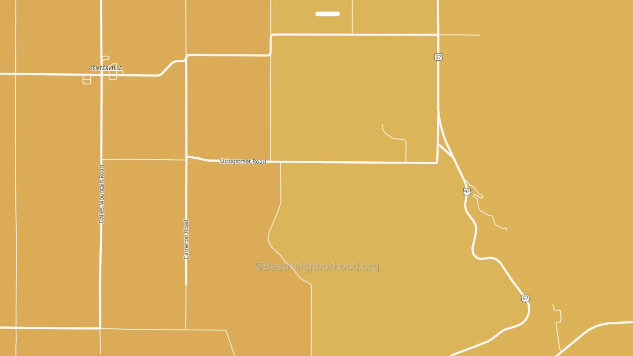 Map of the best neighborhoods in the Maryhill area, with better matches in green and worse matches in red