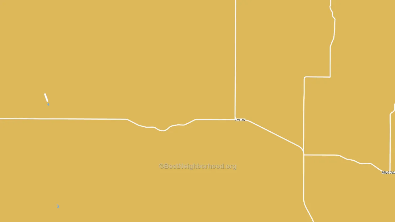 Map of the best neighborhoods in the McPherson County area, with better matches in green and worse matches in red