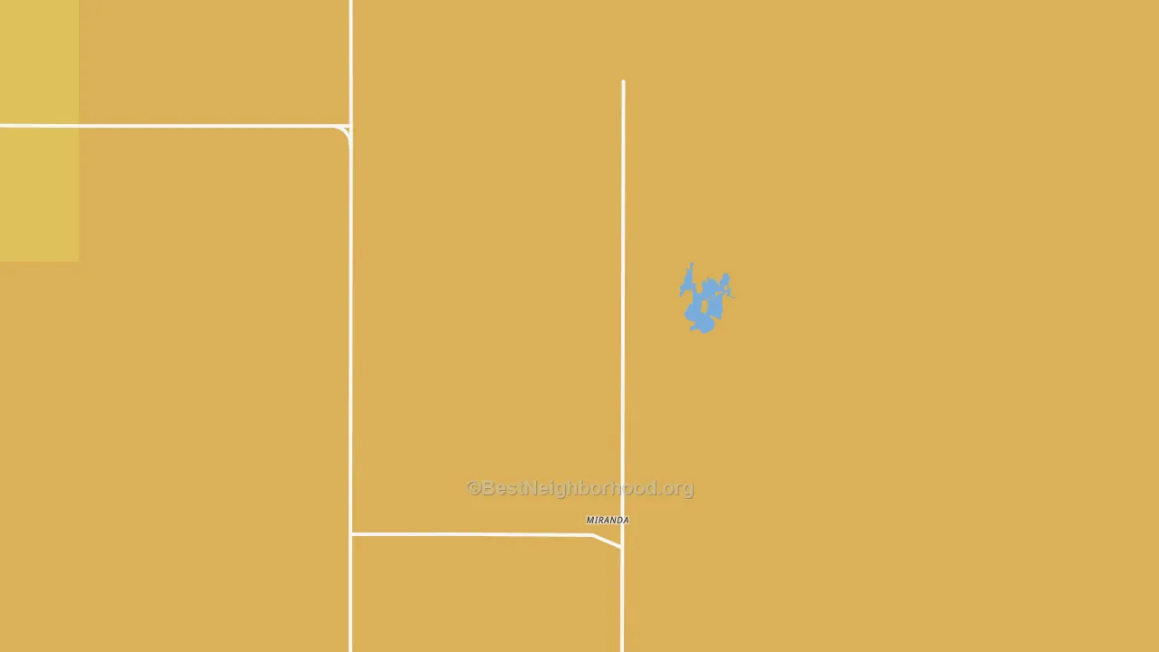 Map of the best neighborhoods in the Miranda area, with better matches in green and worse matches in red