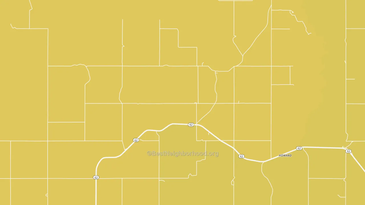 Map of the best neighborhoods in the Mohler area, with better matches in green and worse matches in red