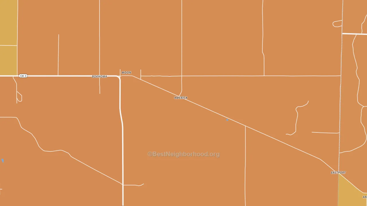 Map of the best neighborhoods in the Moon area, with better matches in green and worse matches in red