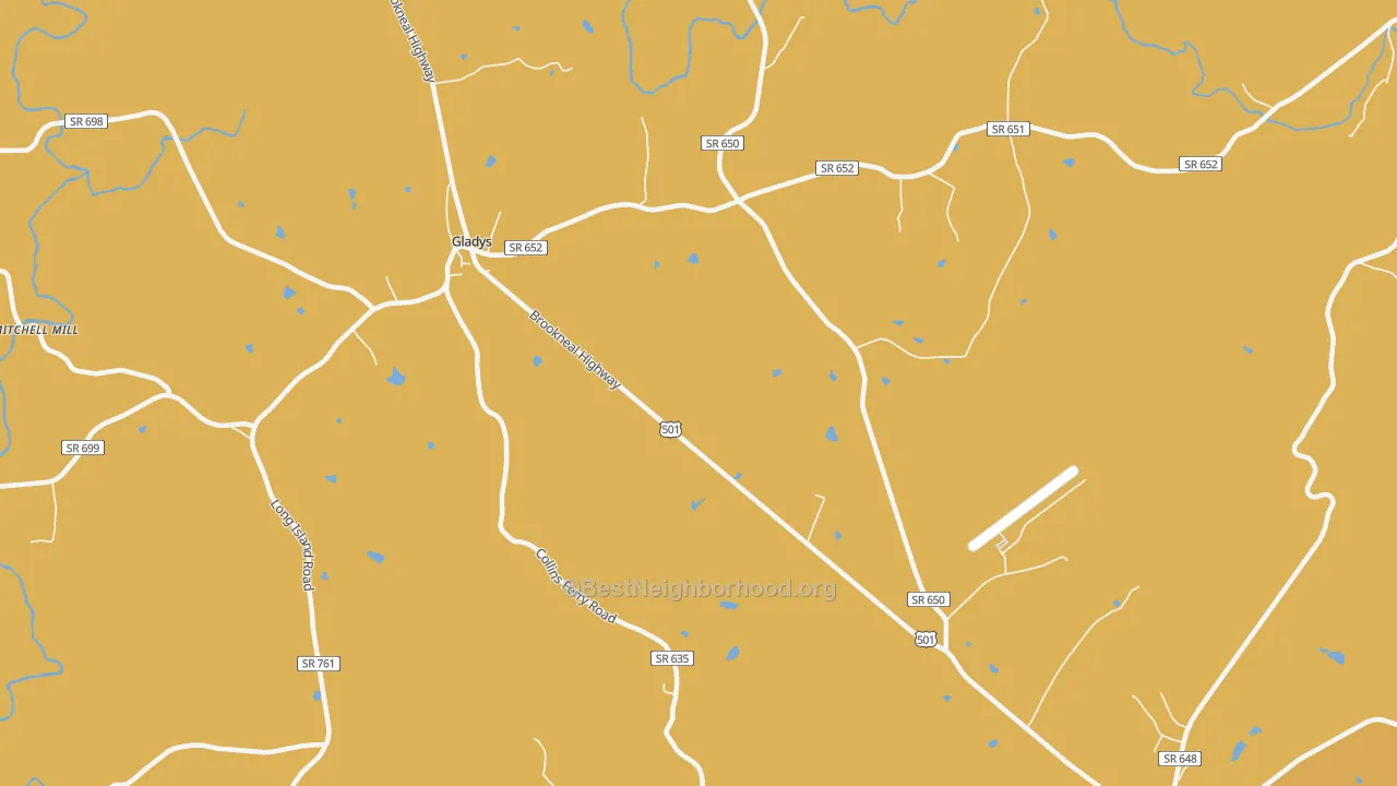 Map of the best neighborhoods in the Mount Zion area, with better matches in green and worse matches in red