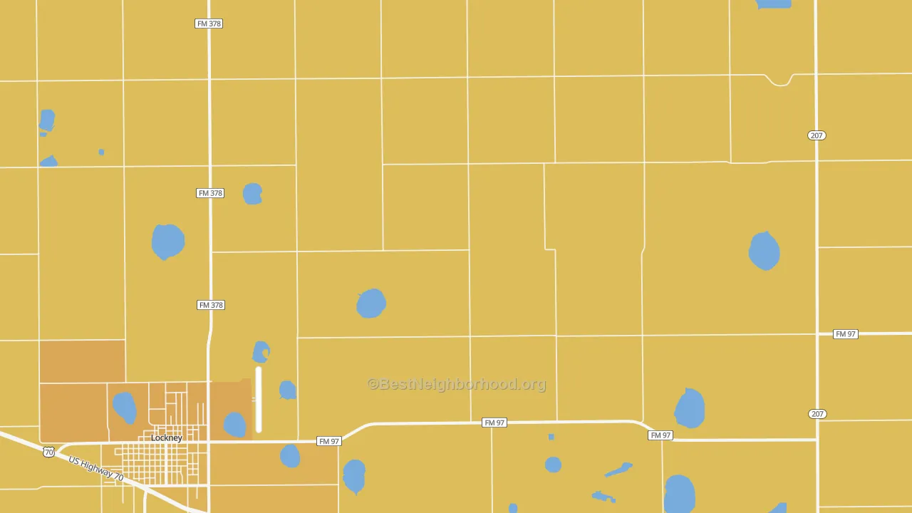 Map of the best neighborhoods in the Muncy area, with better matches in green and worse matches in red