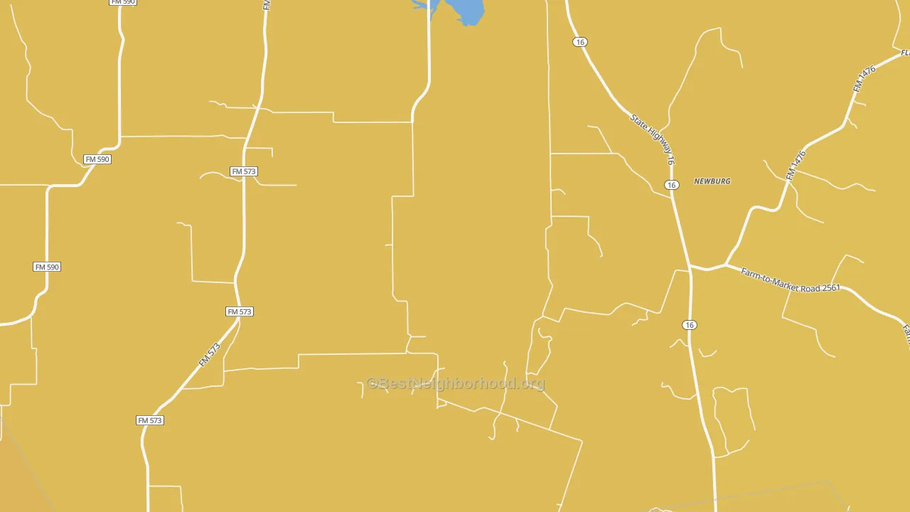 Map of the best neighborhoods in the Newburg area, with better matches in green and worse matches in red