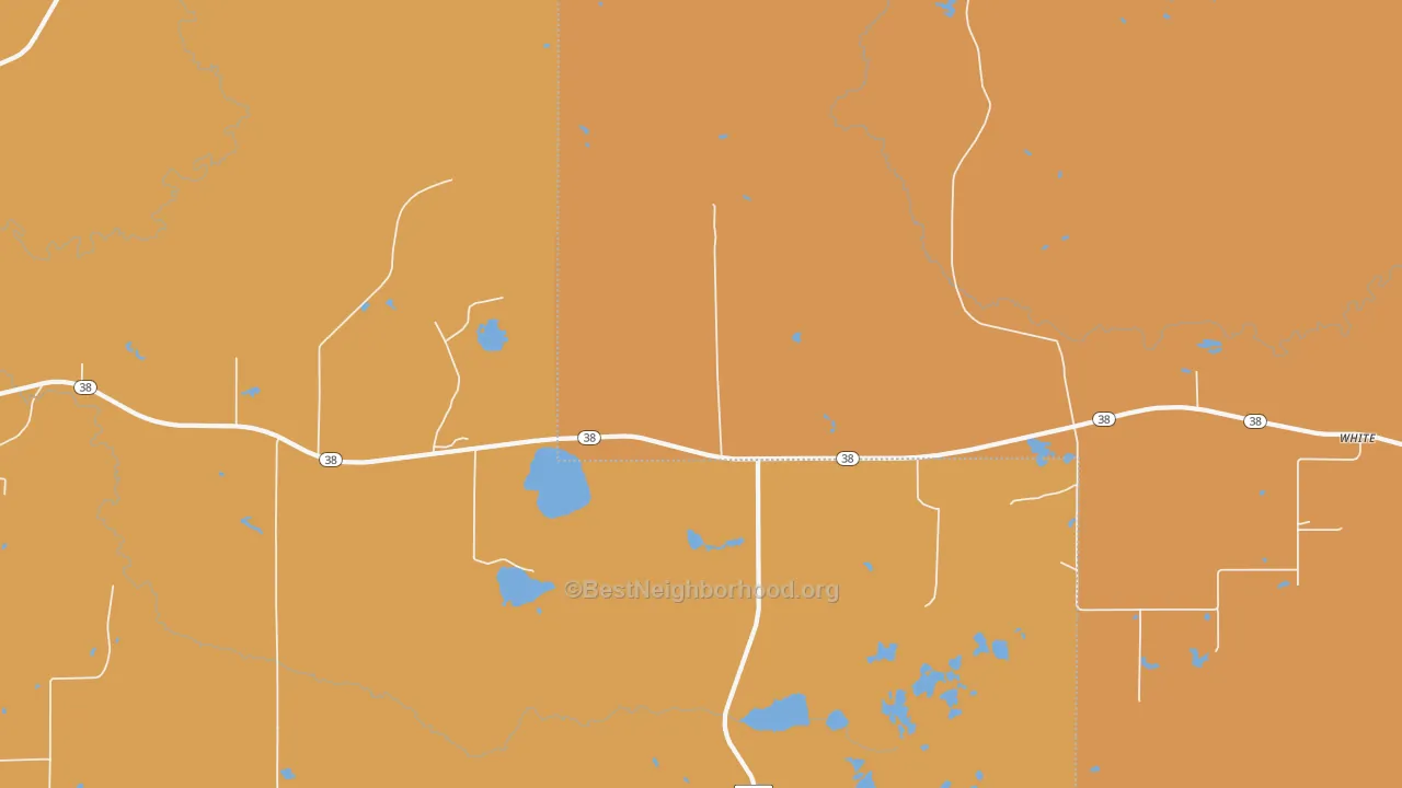 Map of the best neighborhoods in the Nisula area, with better matches in green and worse matches in red