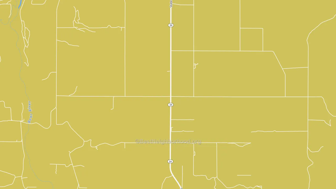 Map of the best neighborhoods in the Niter area, with better matches in green and worse matches in red