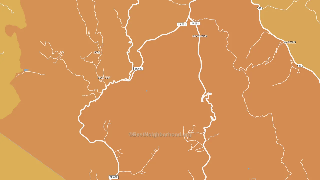 Map of the best neighborhoods in the Nora area, with better matches in green and worse matches in red
