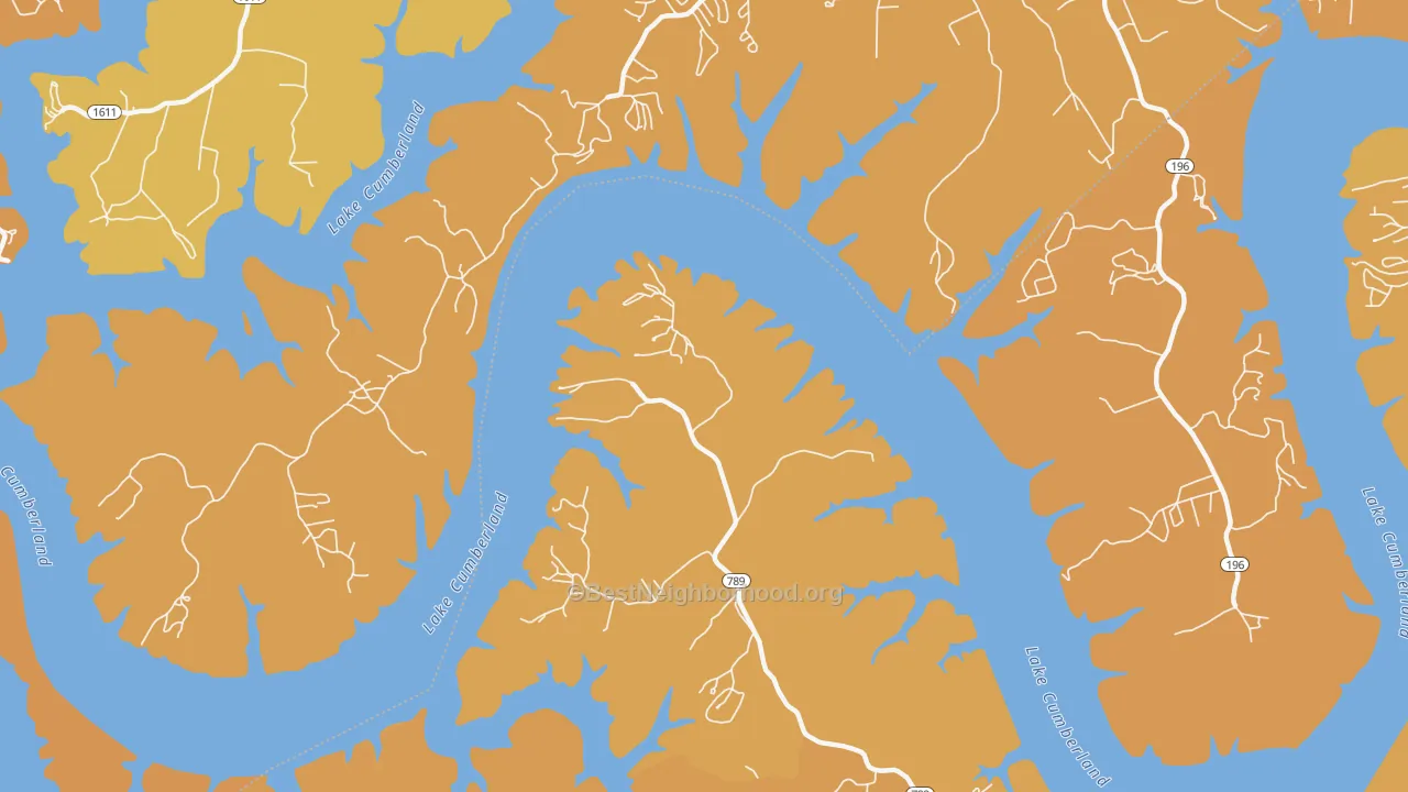 Map of the best neighborhoods in the Ono area, with better matches in green and worse matches in red