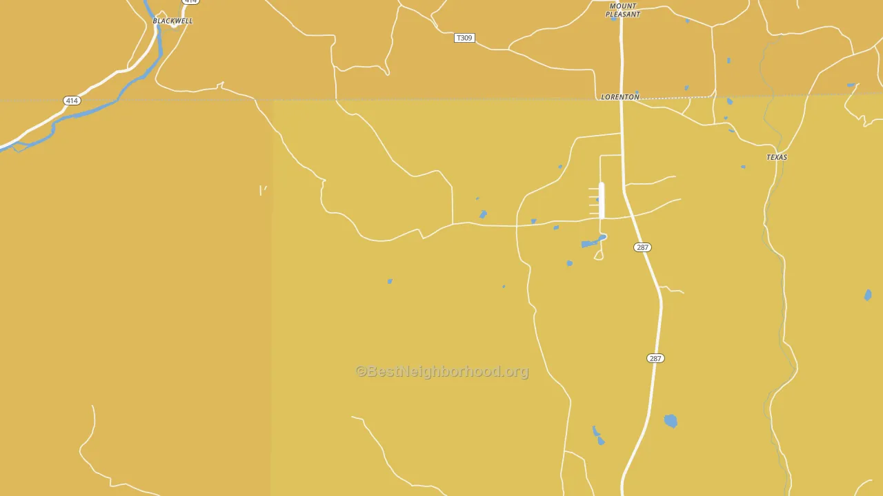 Map of the best neighborhoods in the Oregon Hill area, with better matches in green and worse matches in red