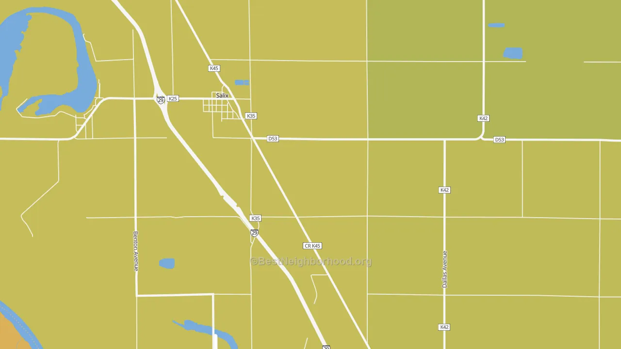 Map of the best neighborhoods in the Owego area, with better matches in green and worse matches in red