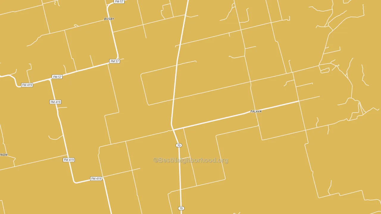 Map of the best neighborhoods in the Palava area, with better matches in green and worse matches in red