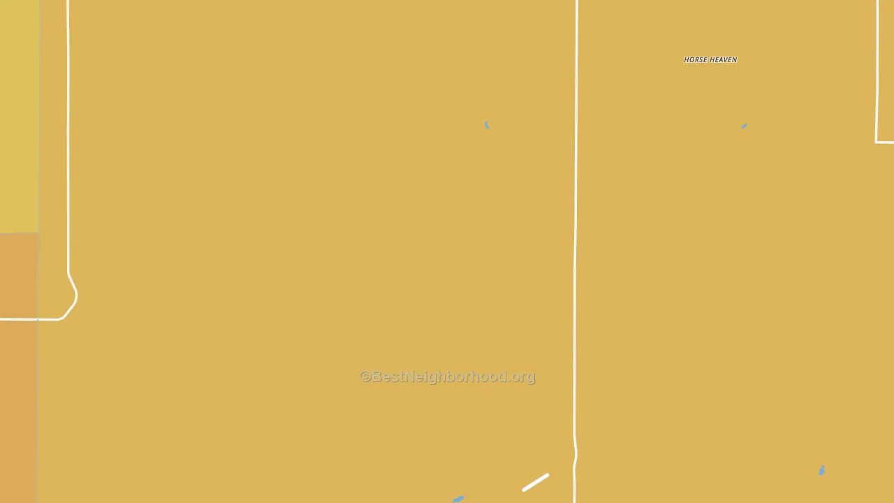 Map of the best neighborhoods in the Paterson area, with better matches in green and worse matches in red