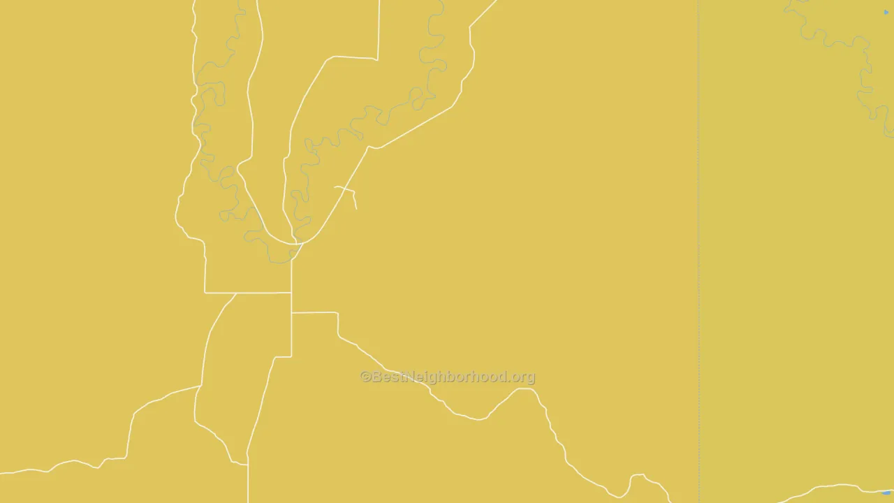 Map of the best neighborhoods in the Pegram area, with better matches in green and worse matches in red