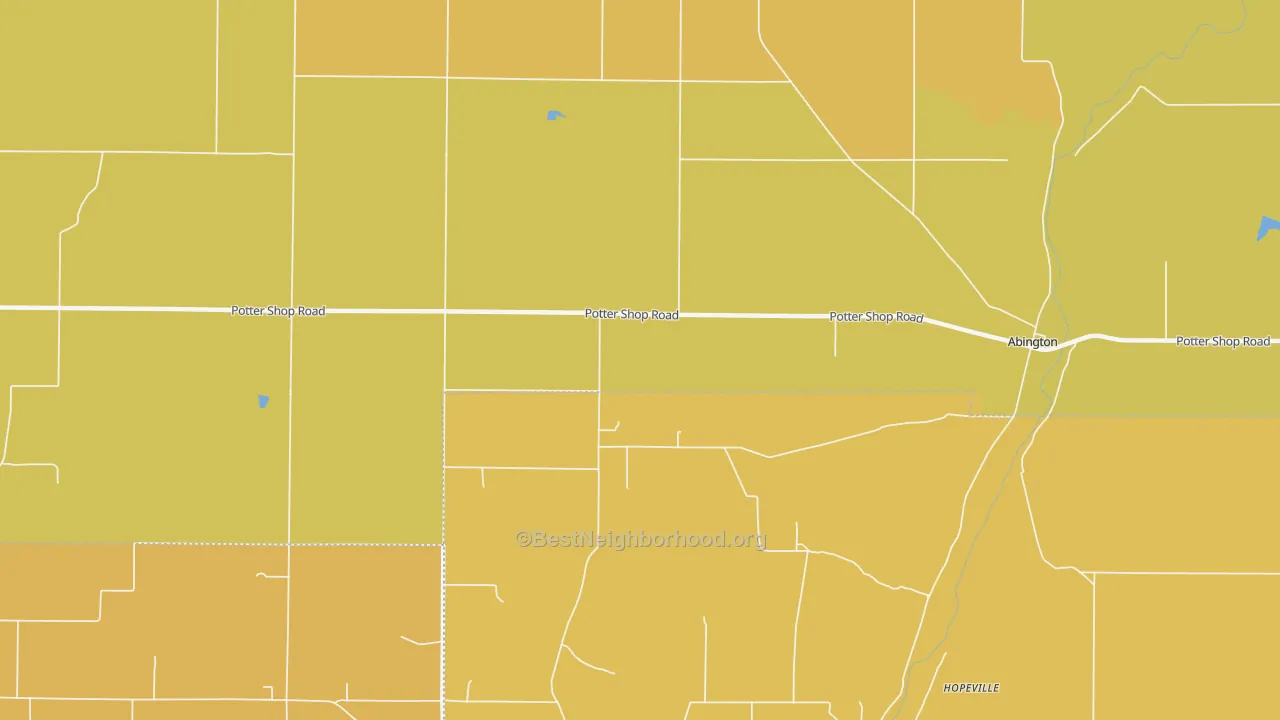 Map of the best neighborhoods in the Philomath area, with better matches in green and worse matches in red