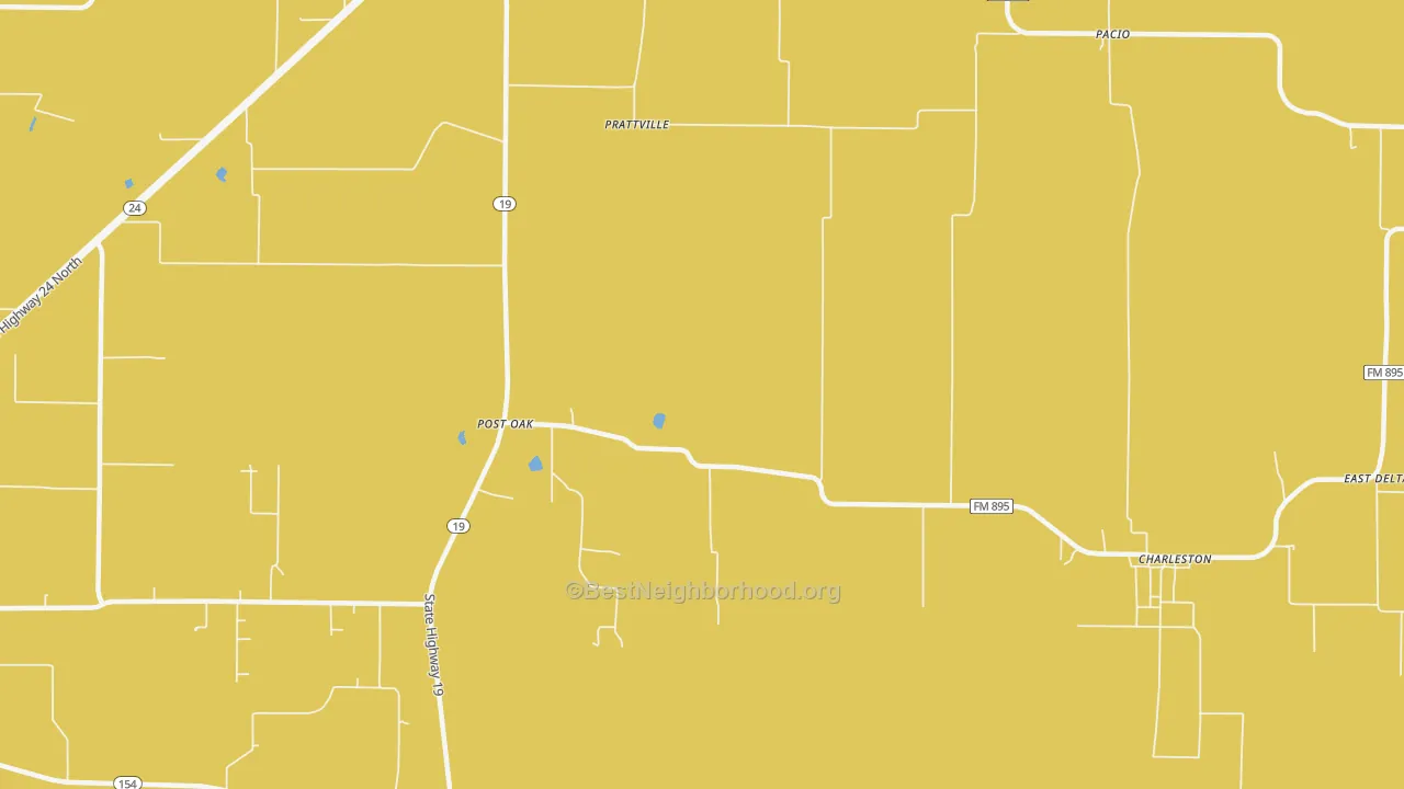 Map of the best neighborhoods in the Prattville area, with better matches in green and worse matches in red