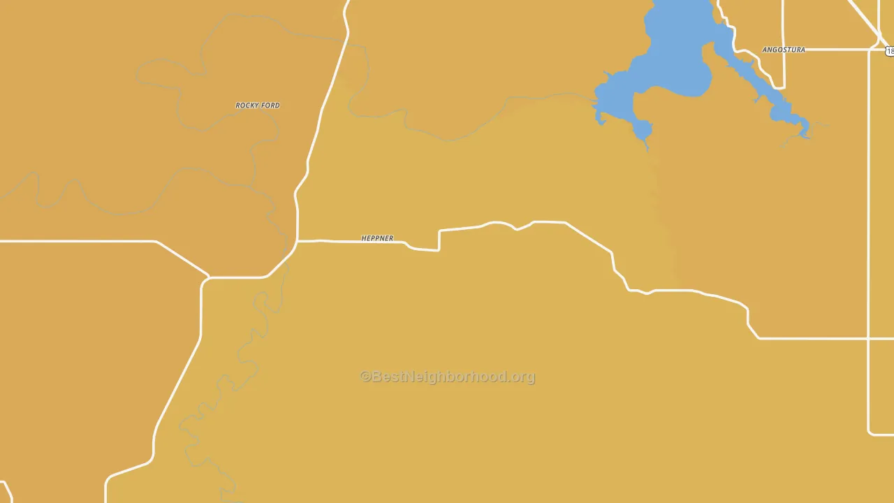 Map of the best neighborhoods in the Provo area, with better matches in green and worse matches in red
