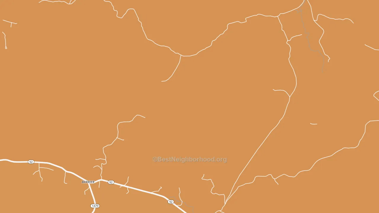 Map of the best neighborhoods in the Pueblo area, with better matches in green and worse matches in red