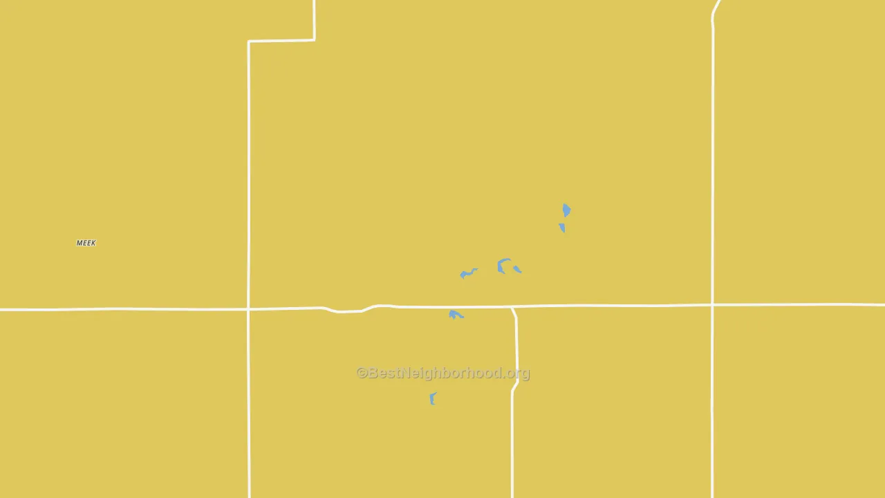 Map of the best neighborhoods in the Redbird area, with better matches in green and worse matches in red