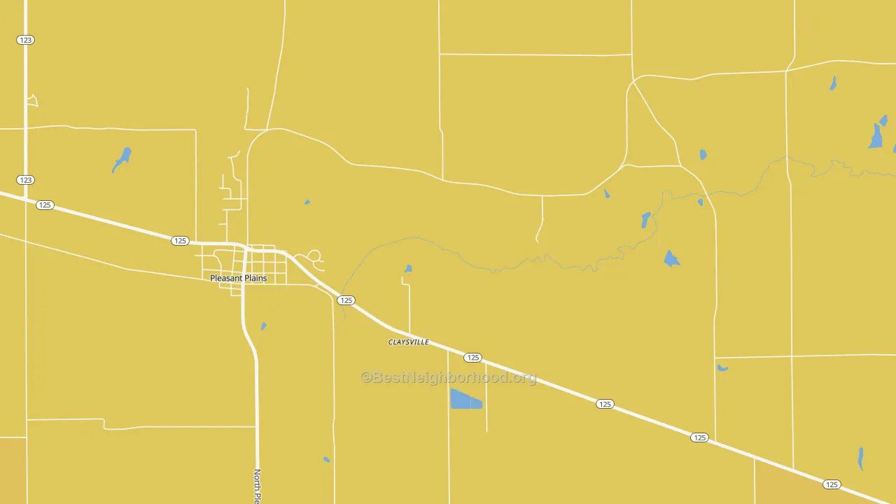 Map of the best neighborhoods in the Richland area, with better matches in green and worse matches in red