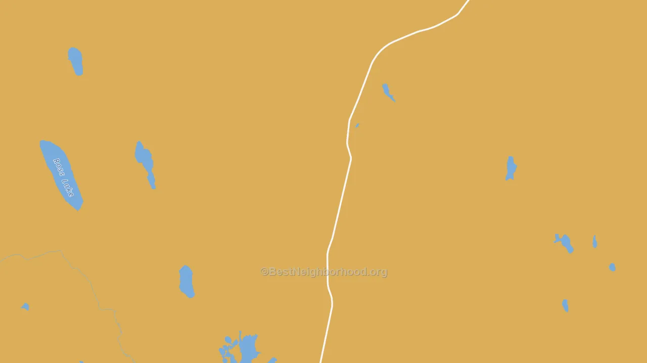 Map of the best neighborhoods in the Riddle area, with better matches in green and worse matches in red