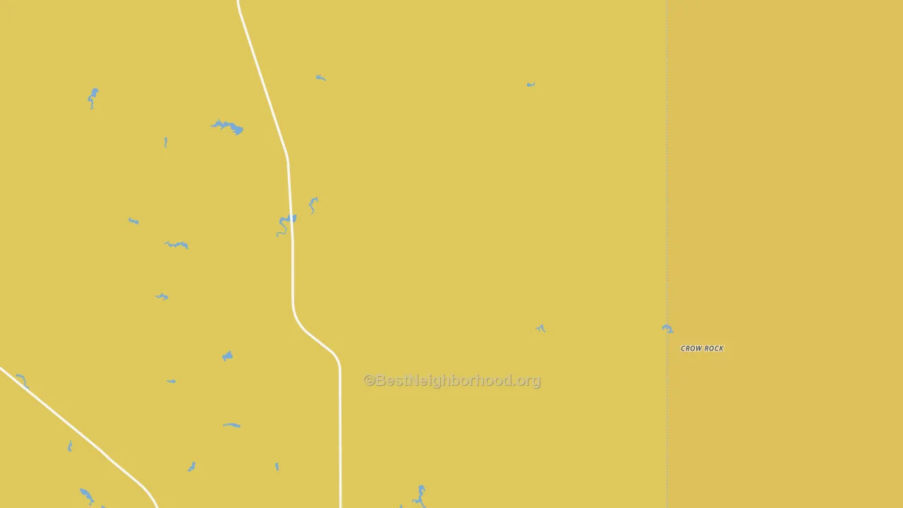 Map of the best neighborhoods in the Rock Springs area, with better matches in green and worse matches in red