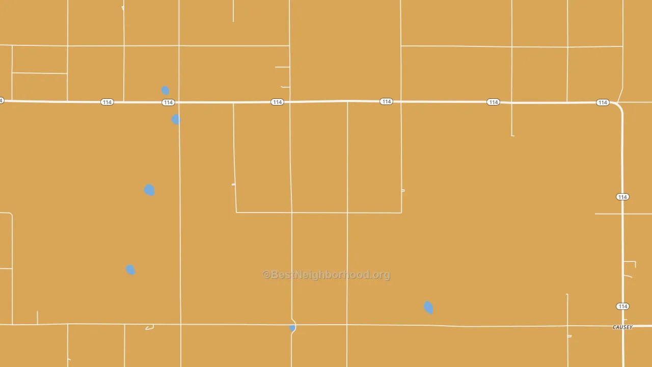 Map of the best neighborhoods in the Rogers area, with better matches in green and worse matches in red