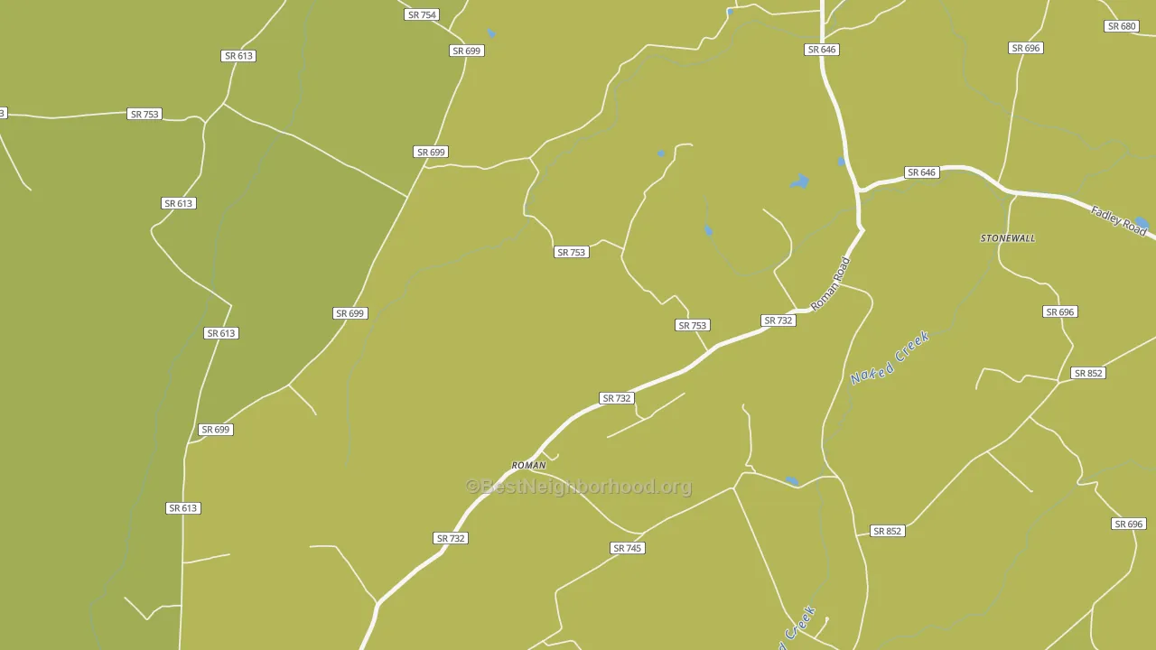 Map of the best neighborhoods in the Roman area, with better matches in green and worse matches in red